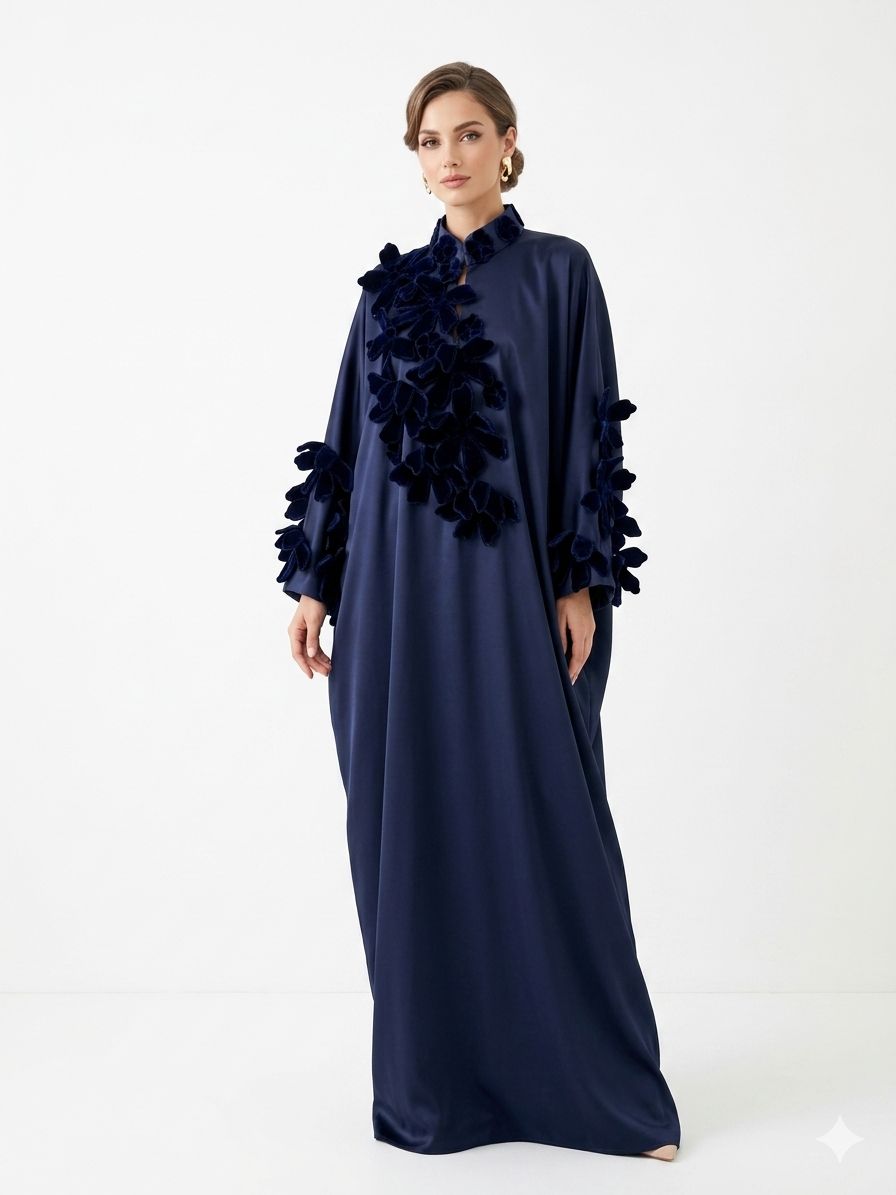 Midnight Bloom Kaftan