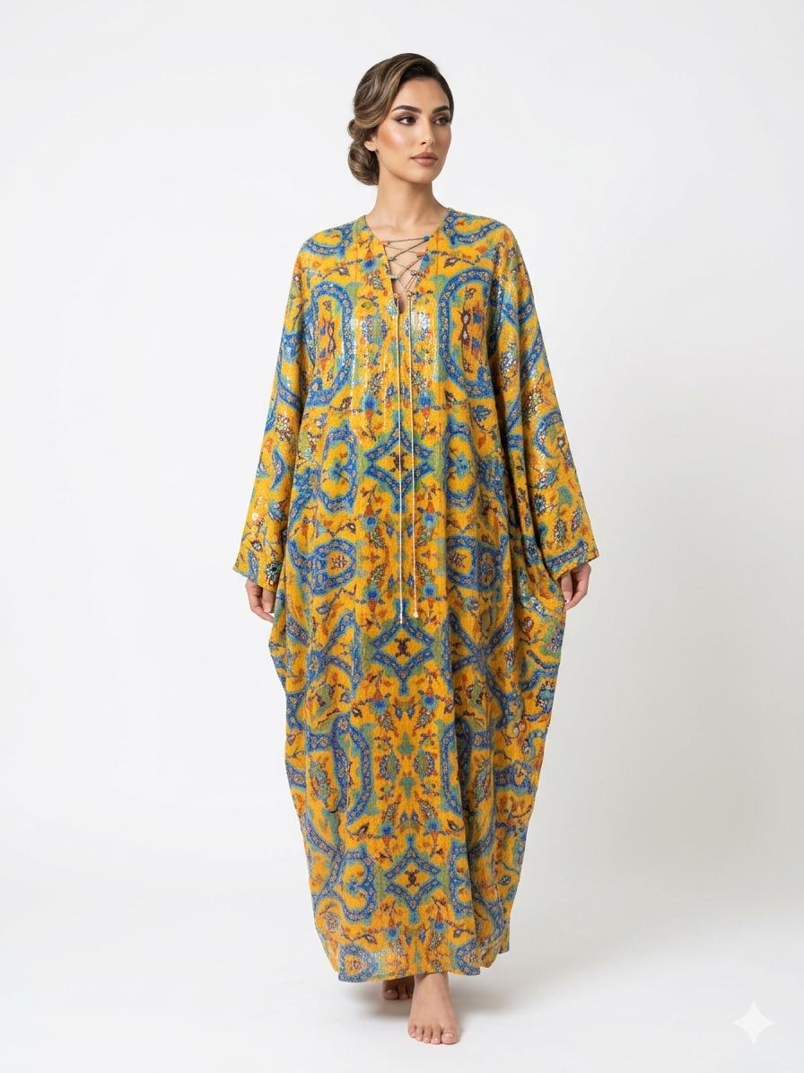 Golden Mosaic Kaftan